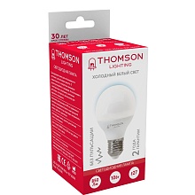 Лампа светодиодная Thomson E27 10W 6500K шар матовая TH-B2320 3