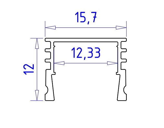 Профиль с рассеивателем Ambrella Illumination GP1750AL Фото № 2