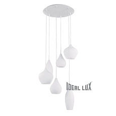 Подвесная люстра Ideal Lux Soft SP6 Bianco 087818