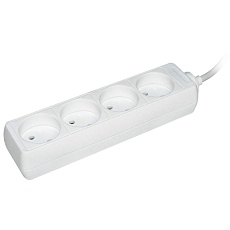Удлинитель У4 4 места 2P/5м 2х0,75мм2 10А/250В IEK WYP10-06-04-05-N