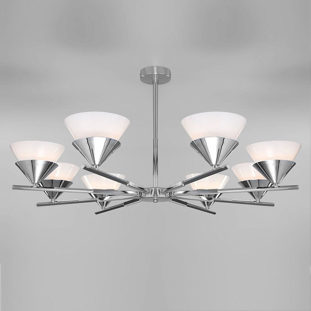 Потолочная люстра Eurosvet Rylee 70138/8 хром изображение 1 Потолочная люстра Eurosvet Rylee 70138/8 хром Фото № 1
