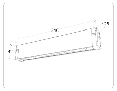 Трековый светодиодный светильник Ambrella Light Track System Magnetic 220V GL1301 2