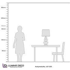 Настольная лампа Lumina Deco Briston LDT 303 PR+WT 2