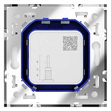 Розетка телевизионнная встраиваемая Voltum S70 оконечная TV+SAT, (белый матовый) VLS060402 3