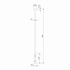 Декоративная стойка двойная Elektrostandard Esthetic Magnetic 85150/00 a065446 4