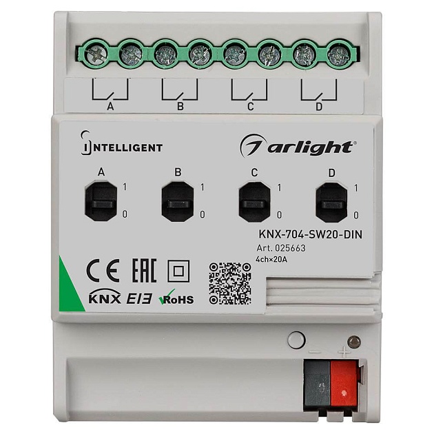 Релейный модуль Arlight KNX-704-SW20-DIN 025663 фото 