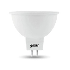 Лампа cветодиодная диммируемая Gauss GU5,3 5W 6500K прозрачная 101505305-D 1