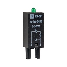 Модуль светодиодный 24 VDC для промежуточных реле RP EKF AVERES rp-led-24DC
