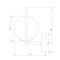 Бра Eurosvet Ringo 50289 золото 1