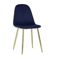 Кухонный стул Stool Group Валенсия велюр синий золотые ножки DC-93025I blue HLR-64