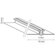 Шинопровод встраиваемый Lightstar Linea 506217 1