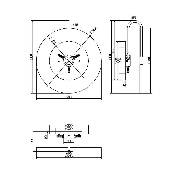 Настенный светильник Maytoni Mare MOD305WL-03B Фото № 5