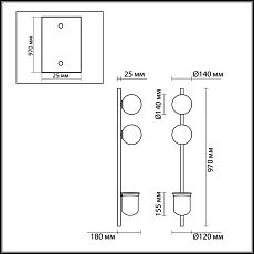 Настенный светильник Odeon Light Walli Flower 4681/2WA 4