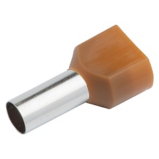 Наконечник-гильза General НГИ2 GNGI-E2-2x1,5-8 Коричневый, 100 штук