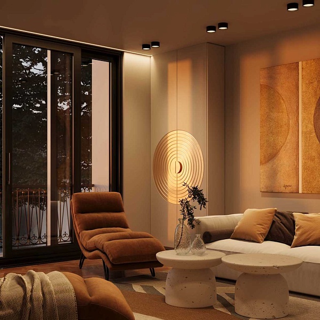 Потолочный светильник Maytoni Technical Glare C091CL-12W3K-B изображение 5 Потолочный светильник Maytoni Technical Glare C091CL-12W3K-B Фото № 5