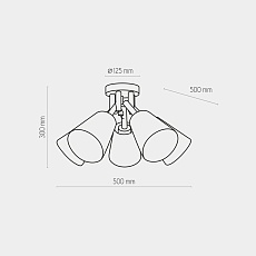 Потолочная люстра TK Lighting 666 Vaio 5 2