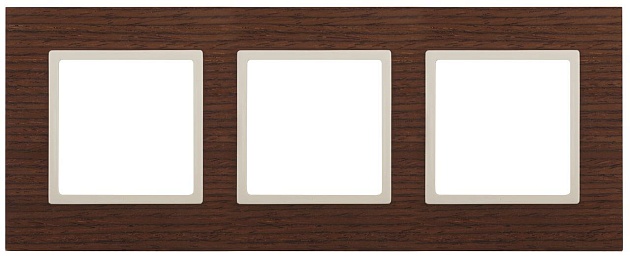 Рамка 3-постовая ЭРА Elegance 14-5303-09 Б0034580 Фото № 1