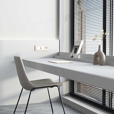 Розетка с заземлением, шторками и USB тип A+C Werkel айвори матовый W1171762 4690389213274 1