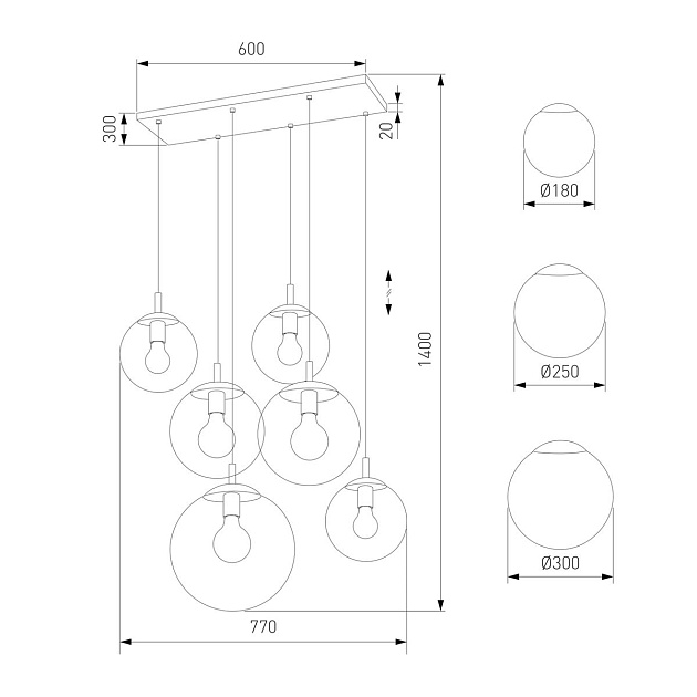 Подвесная люстра TK Lighting 4819 Esme изображение 2 Подвесная люстра TK Lighting 4819 Esme Фото № 2
