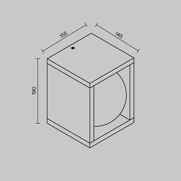 Уличный настенный светильник Maytoni Outdoor O483WL-L10GF3K изображение 8 Уличный настенный светильник Maytoni Outdoor O483WL-L10GF3K Фото № 8