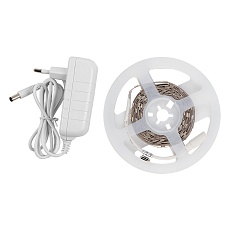 Лента светодиодная General GLS-5050-30-7.2-12-IP20-PRO-3-3-KIT готовый комплект 3м с адаптером