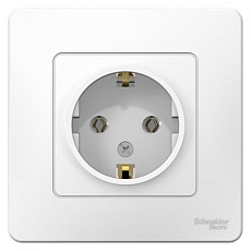 Розетка 2К+З Systeme Electric Blanca 16A 250V белая BLNRS001011
