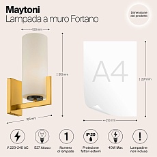 Бра Maytoni Fortano MOD089WL-01BS 1