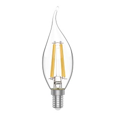 Лампа светодиодная филаментная Gauss E14 4,5W 2700K прозрачная 1041115