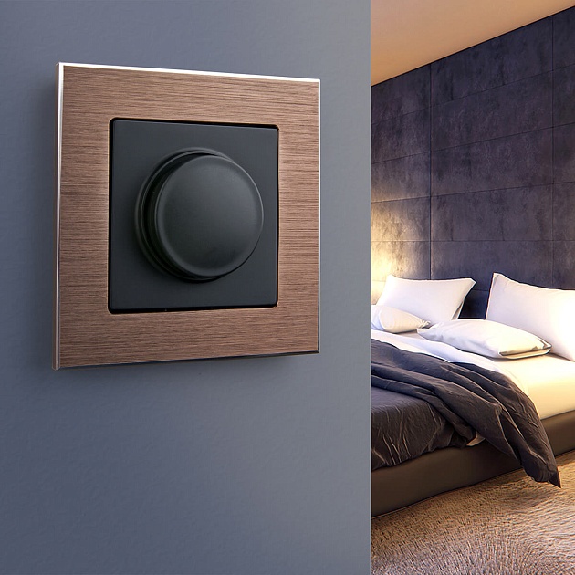 Диммер Werkel черный матовый W1142008 4690389156779 изображение 4 Диммер Werkel черный матовый W1142008 4690389156779 Фото № 4