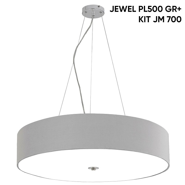 Потолочный светильник Crystal Lux Jewel PL700 Gray Фото № 3