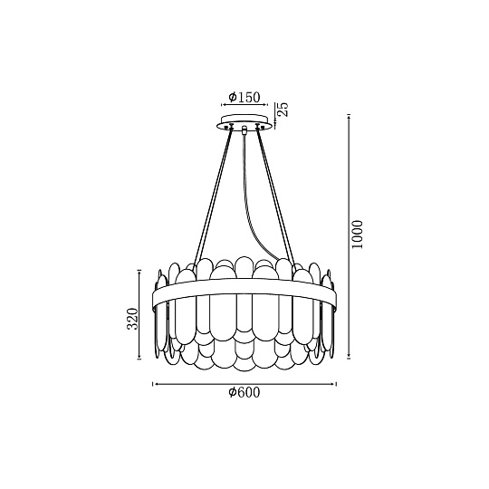 Подвесная люстра Vele Luce Fantasma VL3195P12 изображение 7 Подвесная люстра Vele Luce Fantasma VL3195P12 Фото № 7