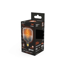 Лампа светодиодная филаментная Gauss E27 5W 1800K черная 1008802105 3