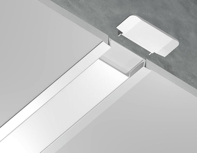 Встраиваемый профиль с рассеивателем Ambrella Illumination GP1100WH изображение 3 Встраиваемый профиль с рассеивателем Ambrella Illumination GP1100WH Фото № 3