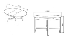Кухонный стол Шведский Стандарт Кантри 410025002300 1