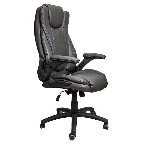 Кресло руководителя AksHome Aurora графит, экокожа 65466 изображение 1 Кресло руководителя AksHome Aurora графит, экокожа 65466 Фото № 1