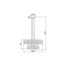 Подвесная люстра Vele Luce Baldassare VL4143L09 4