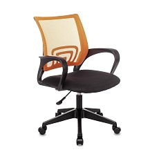 Офисное кресло Topchairs ST-Basic оранжевый TW-38-3 сиденье черный TW-11 сетка/ткань ST-BASIC/OR/TW-11