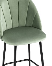 Полубарный стул Stool Group Логан велюр фисташковый AV 413-B18-08(PP) 1