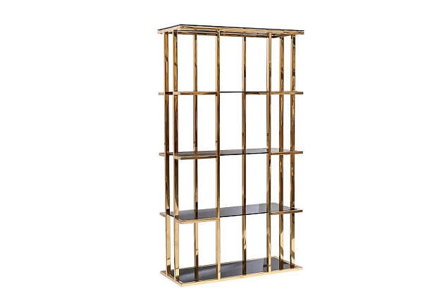Стеллаж Garda Decor 46AS-SH1537-Gold Фото № 4