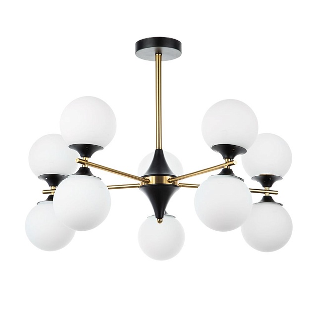 Подвесная люстра Arte Lamp Mimosa A3649PL-10PB изображение 1 Подвесная люстра Arte Lamp Mimosa A3649PL-10PB Фото № 1