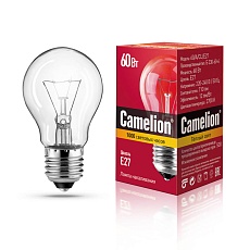 Лампа накаливания Camelion E27 60W 60/A/CL/E27 7277