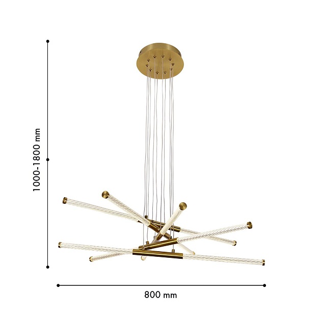 Подвесная светодиодная люстра F-Promo Vigas 4469-5P Фото № 2