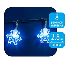 Светодиодная гирлянда Uniel сакура 220V белый ULD-S0280-020/DTA White IP20 SNOWFLAKES 07923 5