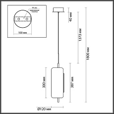 Подвесной светодиодный светильник Odeon Light Kavia 5003/10L 5