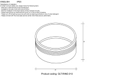 Декоративное кольцо Crystal Lux CLT Ring 013 GO 1