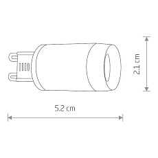Лампа светодиодная G9 3W 4000K прозрачная 8447 1