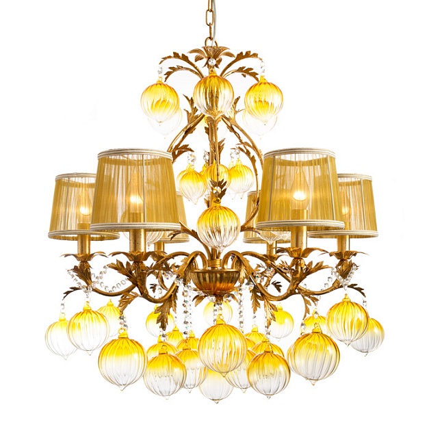 Подвесная люстра Arte Lamp Monarch A1199LM-6GO Фото № 9