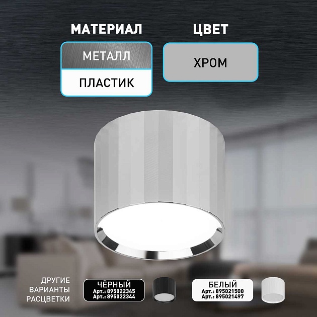 Настенно-потолочный светильник ЭРА OL39 CH Б0056390 изображение 15 Настенно-потолочный светильник ЭРА OL39 CH Б0056390 Фото № 15