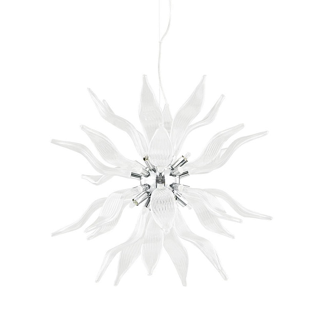 Подвесной светильник Ideal Lux Leaves SP8 Bianco 111957 изображение 1 Подвесной светильник Ideal Lux Leaves SP8 Bianco 111957 Фото № 1