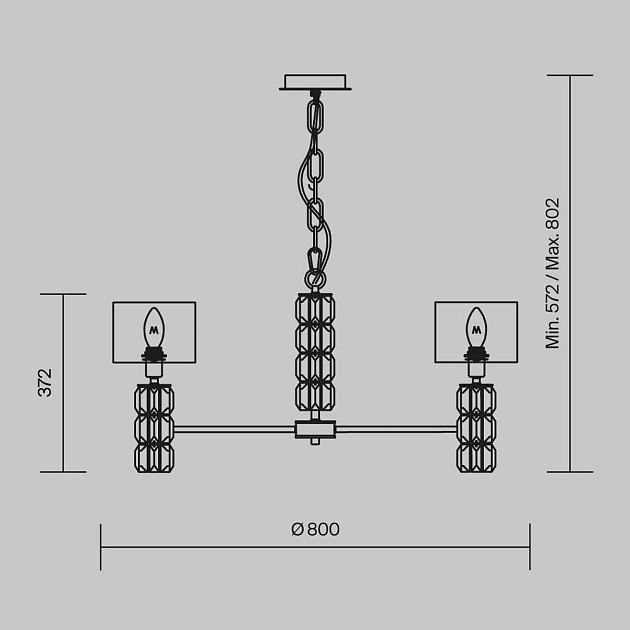 Подвесная люстра Maytoni Talento DIA008PL-07CH Фото № 2